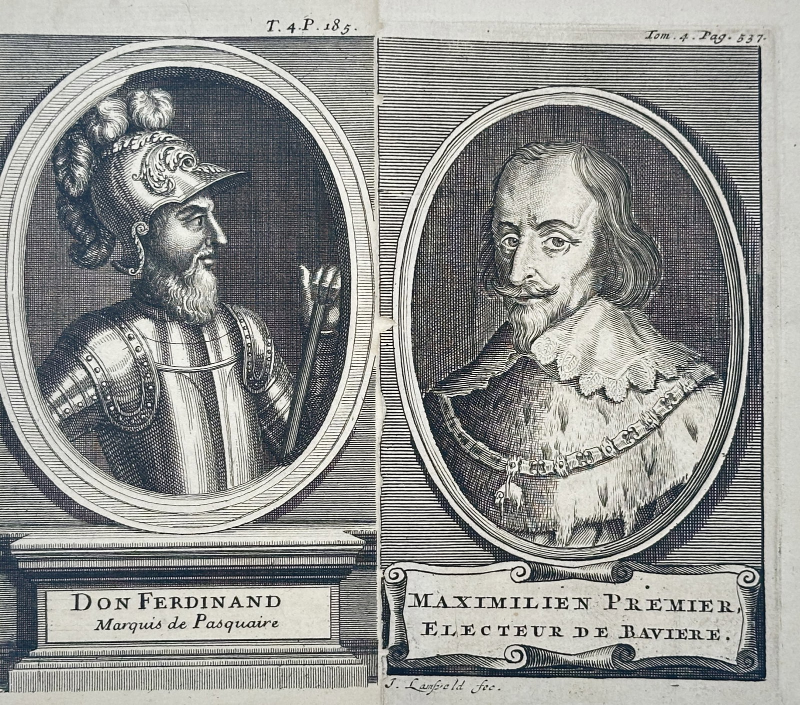 Unknown Artist – Set of 2: Portraits of Ferdinand Marquis and Maximilian I Elector of Bavaria (1 of 2)
