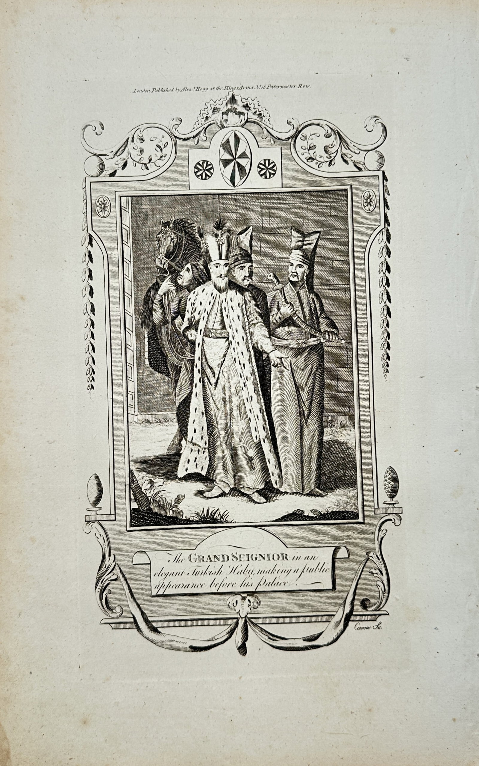 Alexander Hogg – The Grand Seignior in an Elegant Turkish Habit, Making a Public Appearance Before (1 of 2)