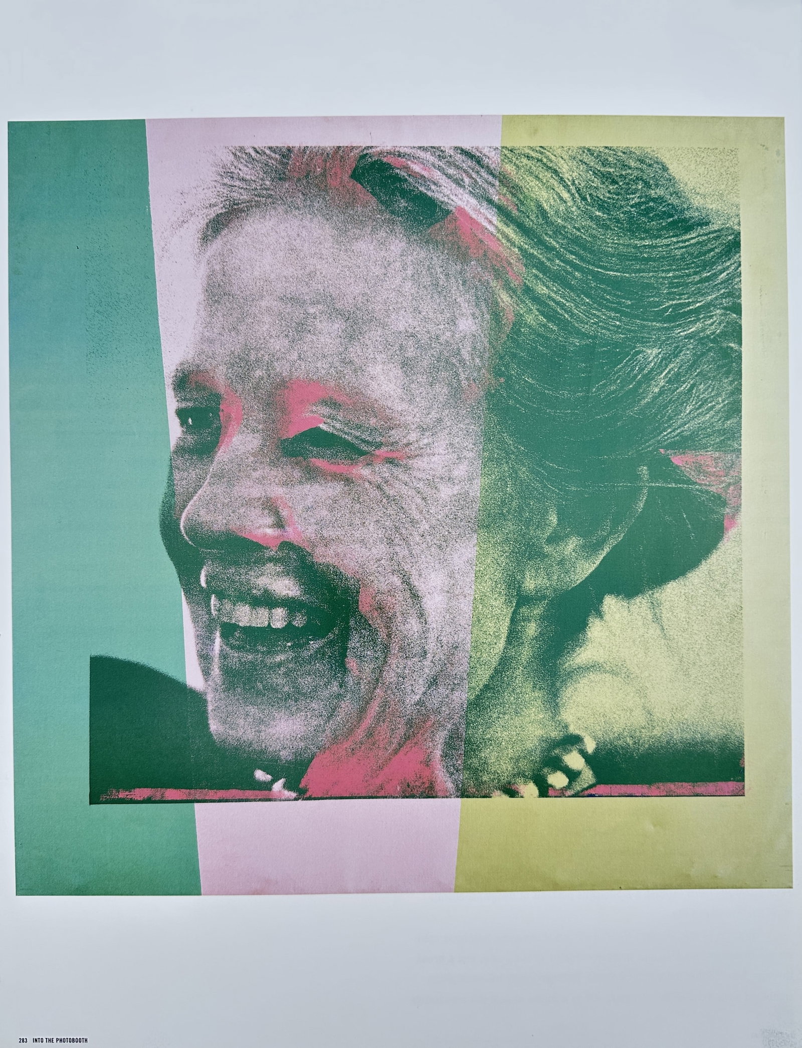 Andy Warhol,after – Portrait of Holly Solomon – Offset lithographic reproduction (2006): "Portrait of Holly Solomon" This print features a stylized multi-color portrait depicting the prominent art collector and dealer against a vibrant color-blocked background. Published in 2006, the plat