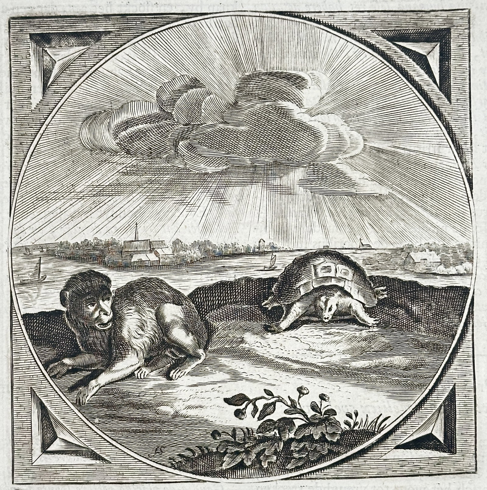 Jacob Cats – Disagreeing Because Unequal – Engraving (17th Century) (1 of 3)
