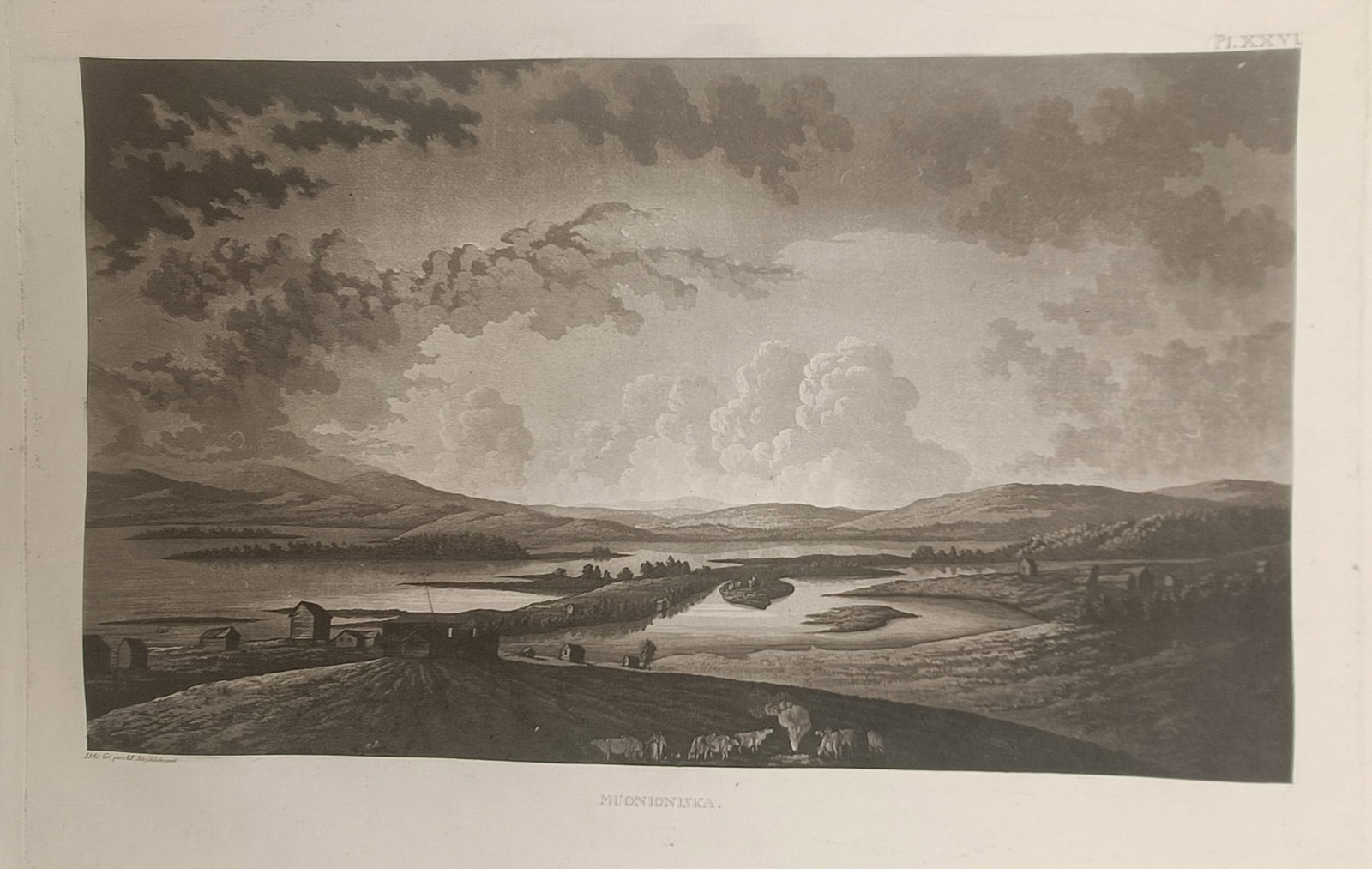 Anders Fredrik Skjöldebrand – Muonioniska – Aquatint (19th Century) (1 of 2)
