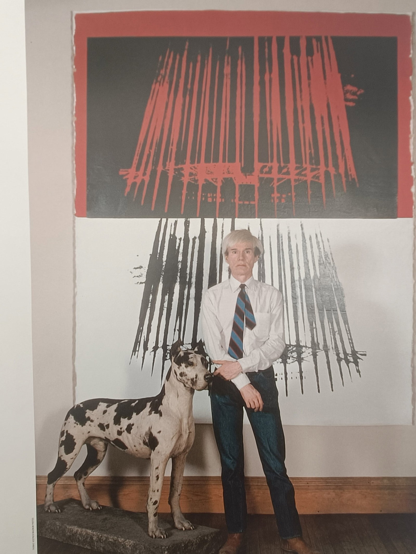 Andy Warhol,after – Portrait with Great Dane Sculpture – Offset lithographic reproduction (2006) (1 of 2)