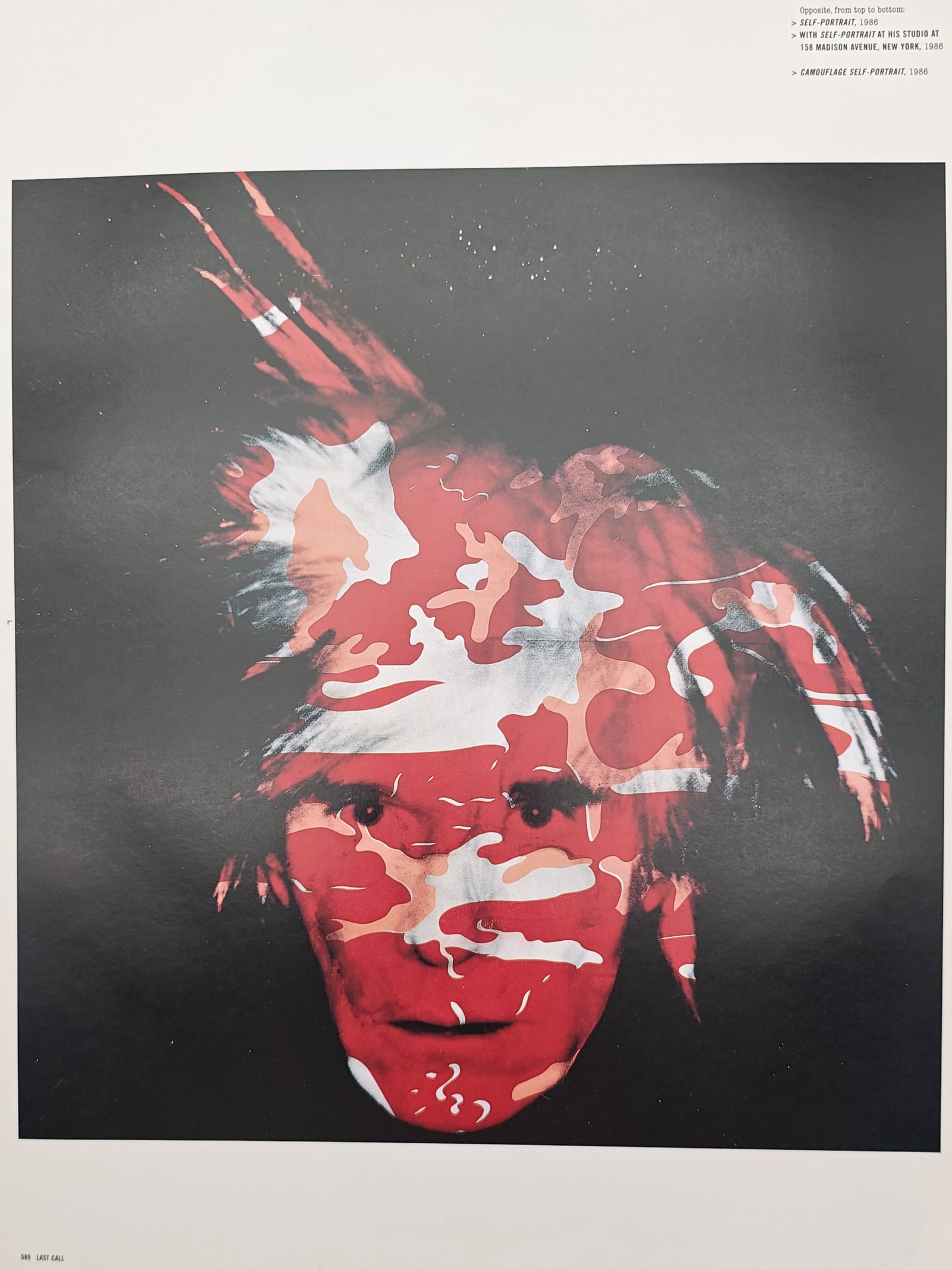 Andy Warhol,after – Camouflage Self-Portrait – Offset print (20th Century) (1 of 2)