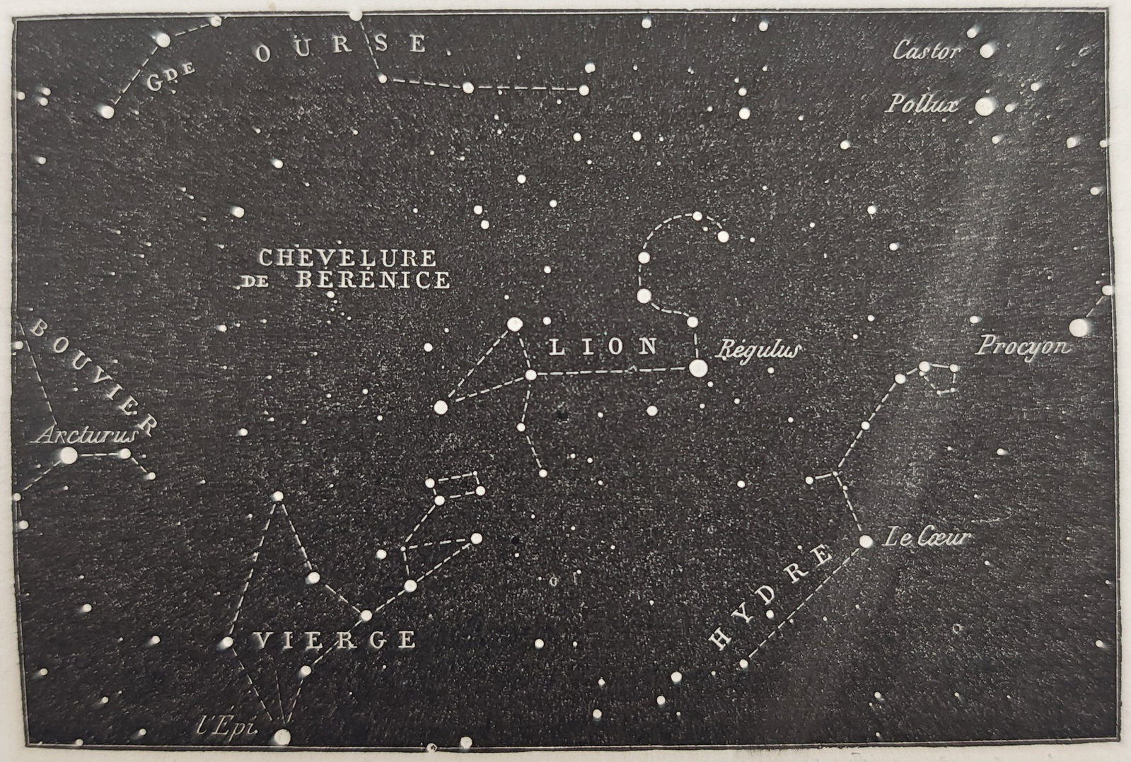 Amédée Guillemin – The Equatorial Sky Zone over Paris – Wood engraving (19th Century) (1 of 3)