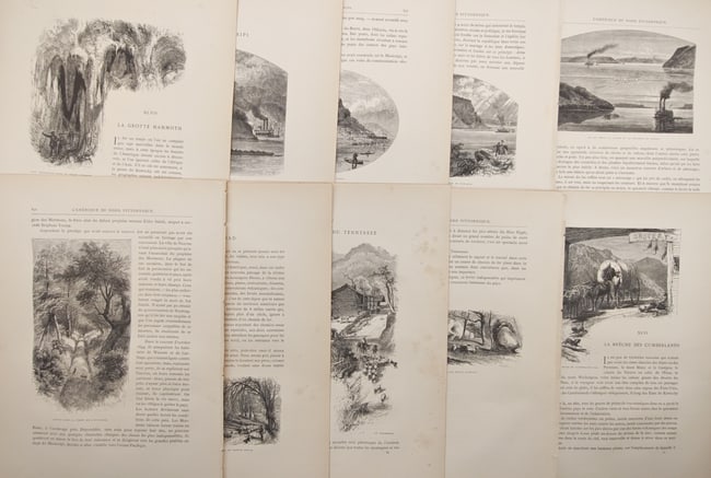 William Cullen Bryant – Set of 10: American Landscapes, Wilderness – Wood Engravings (1 of 2)
