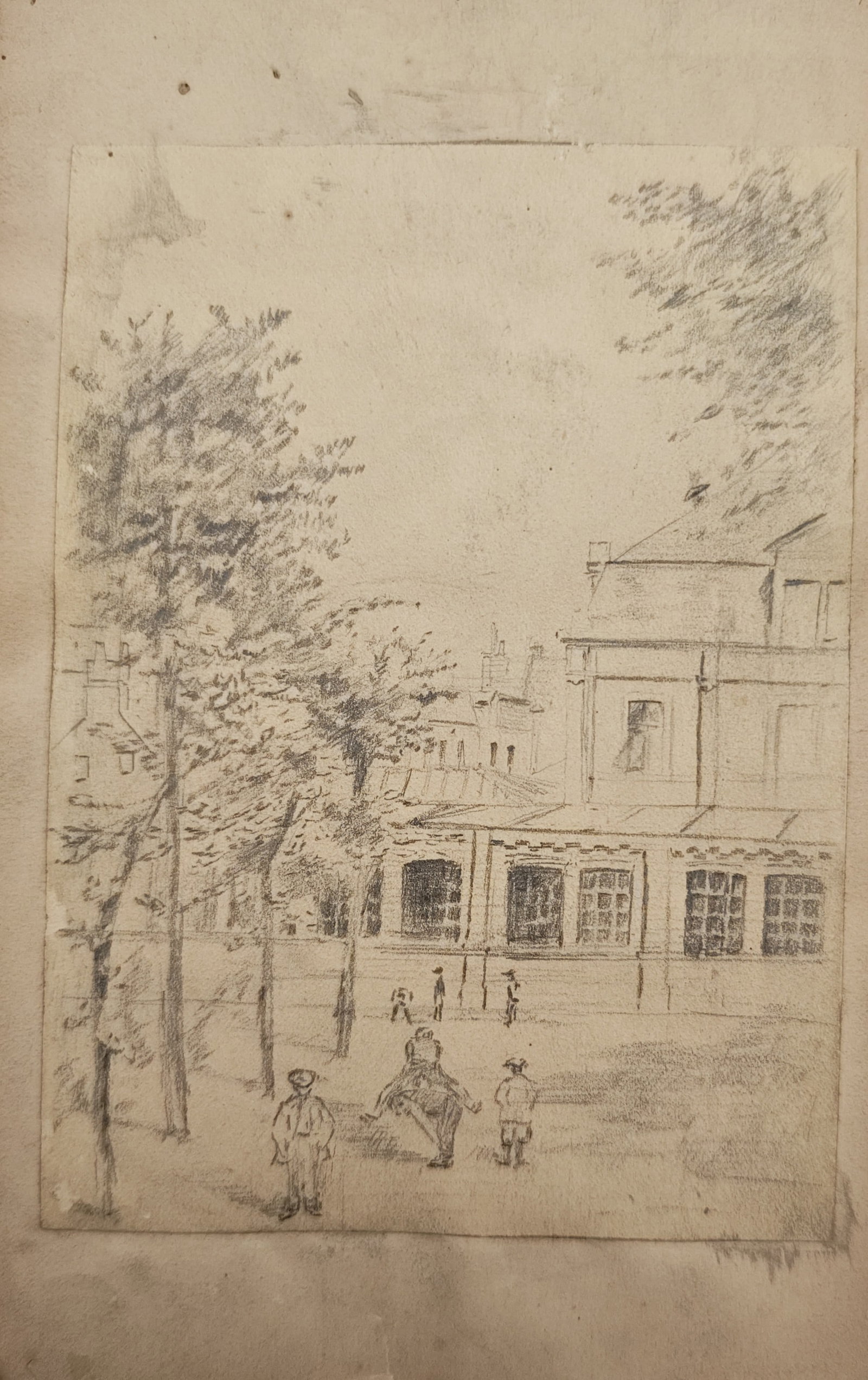 James McNeill Whistler – Fitzroy Square Street Scene in London – Etching (19th Century) (1 of 2)
