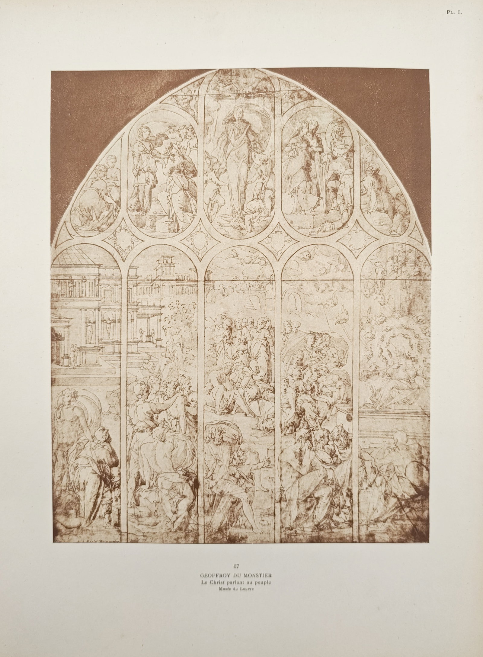 Geoffroy Dumonstier – Christ Speaking to the People Window Design – Photogravure (1 of 2)
