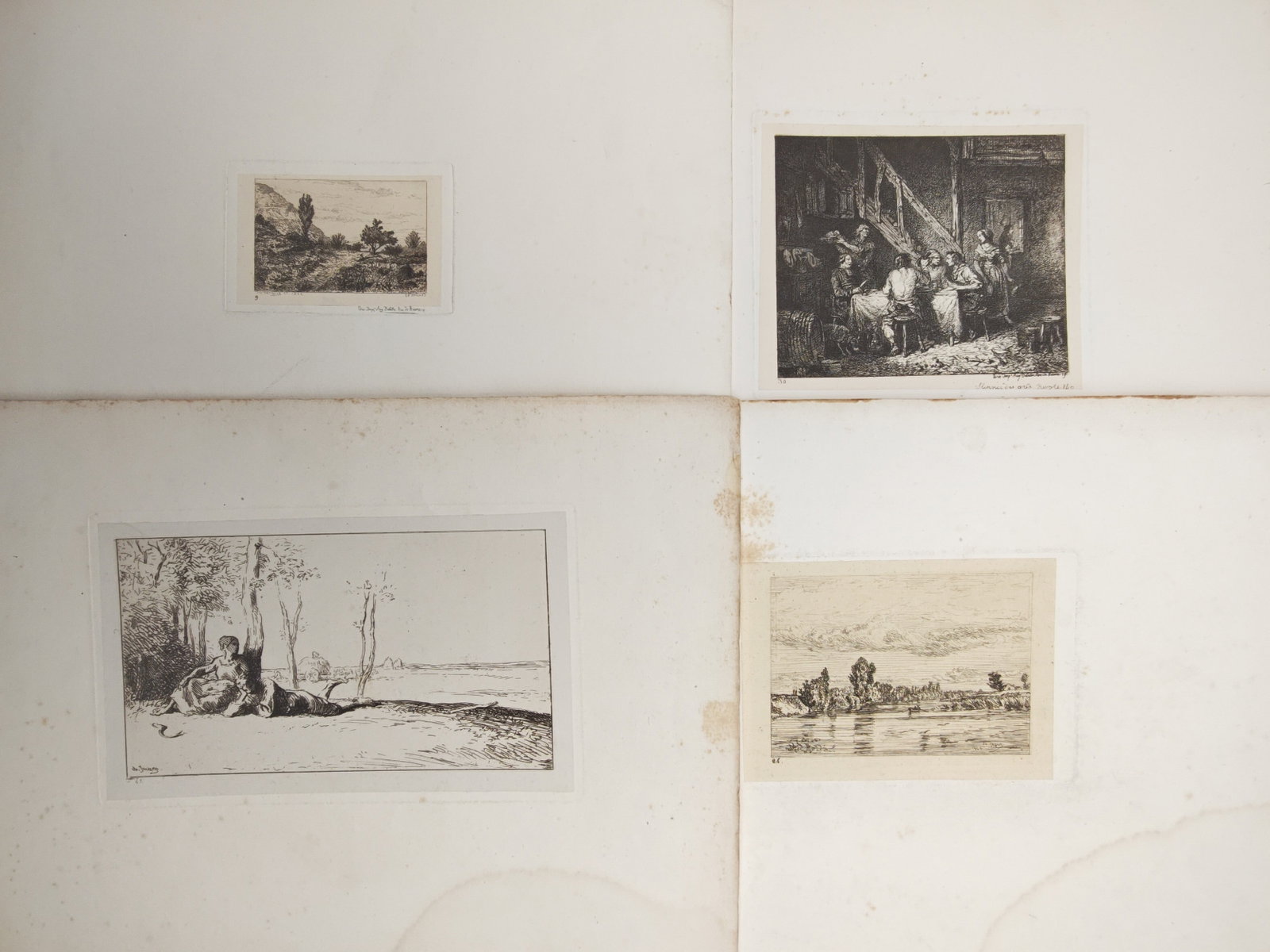 Christian Wilhelm Ernst Dietrich – Set of 4: Tavern Interior, River Views, and Pastoral Landscape (1 of 2)