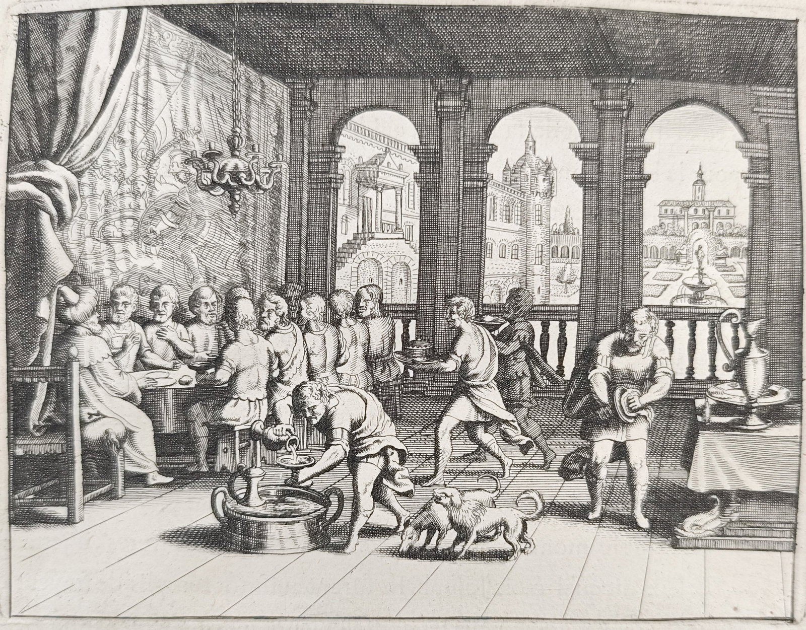 Nicolas Fontaine – Joseph Recognized by His Brothers – Engraving (17th Century) (1 of 2)