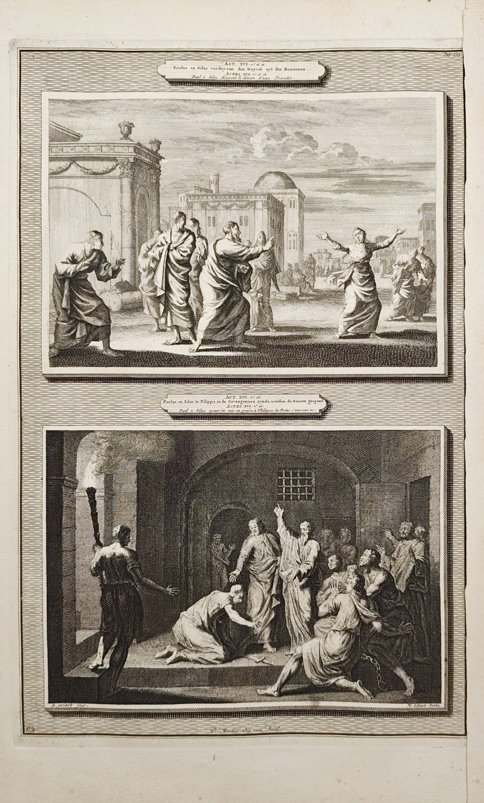 Pieter Mortier – Scenes from the Acts of the Apostles – Engraving (1700) (1 of 2)