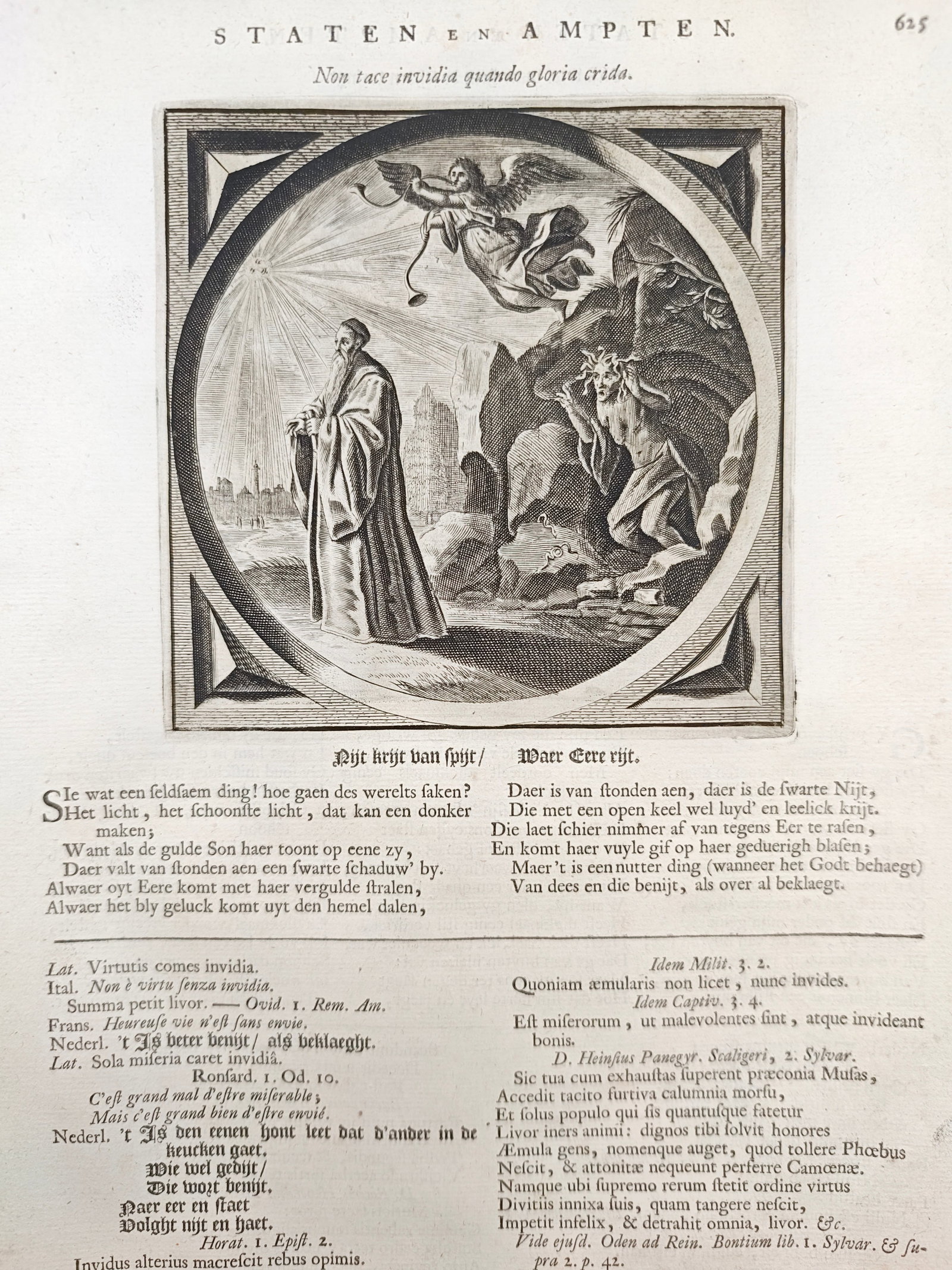Jacob Cats – States and Offices – Engraving (17th Century) (1 of 3)