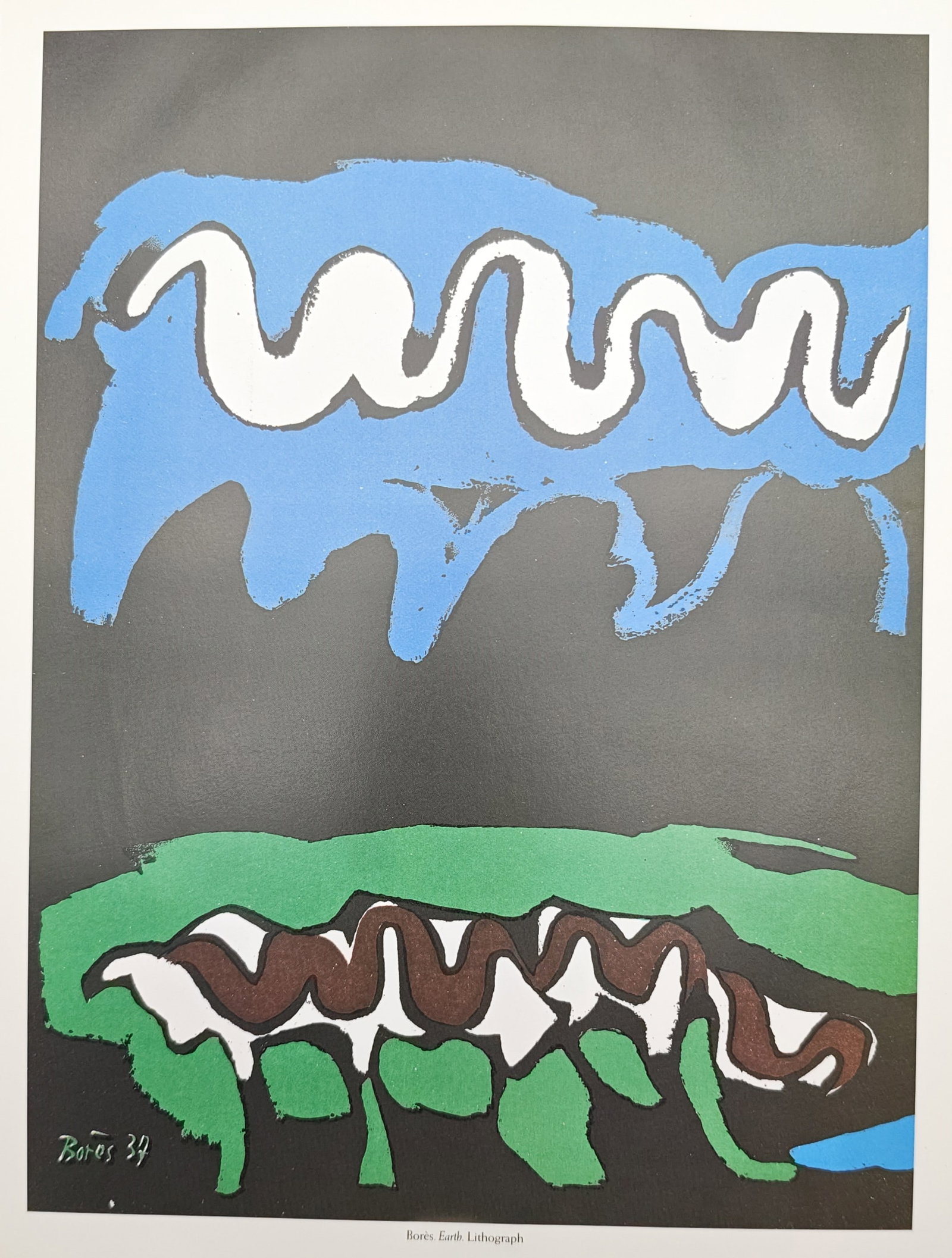 Francisco Borès, after – Abstract Composition – Offset print (20th Century) (1 of 2)