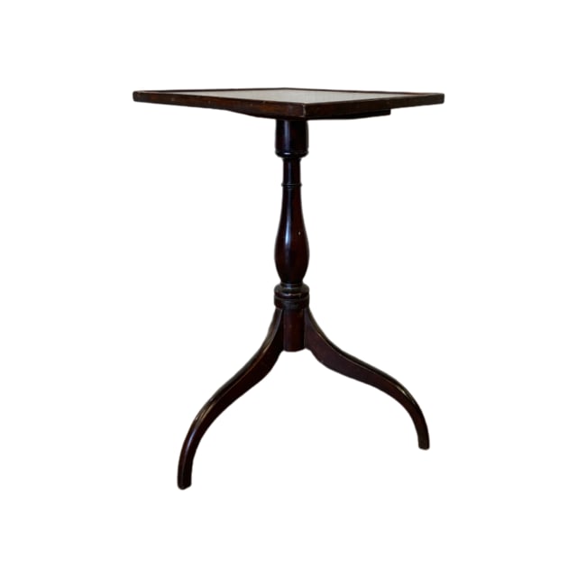 Antique Sheraton Candle Stand With Beaded Edge (1 of 11)