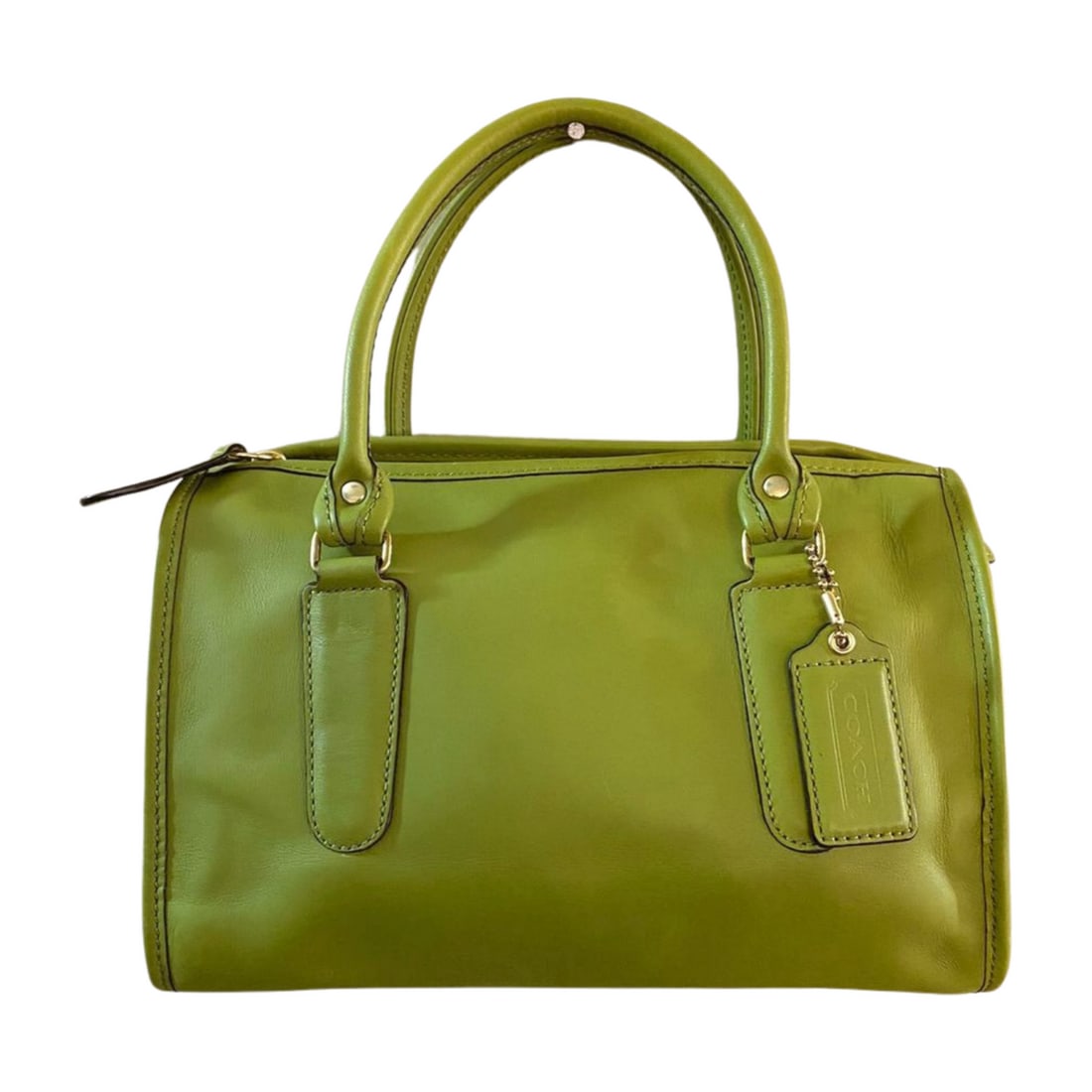Coach Madison Satchel Lime Green (1 of 12)