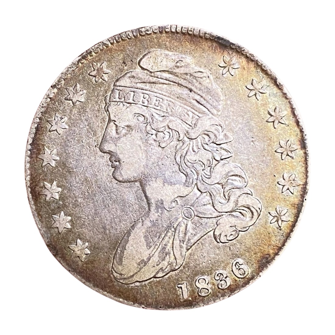 1836 Capped Bust Liberty Half Dollar Lettered Edge Coin (1 of 5)