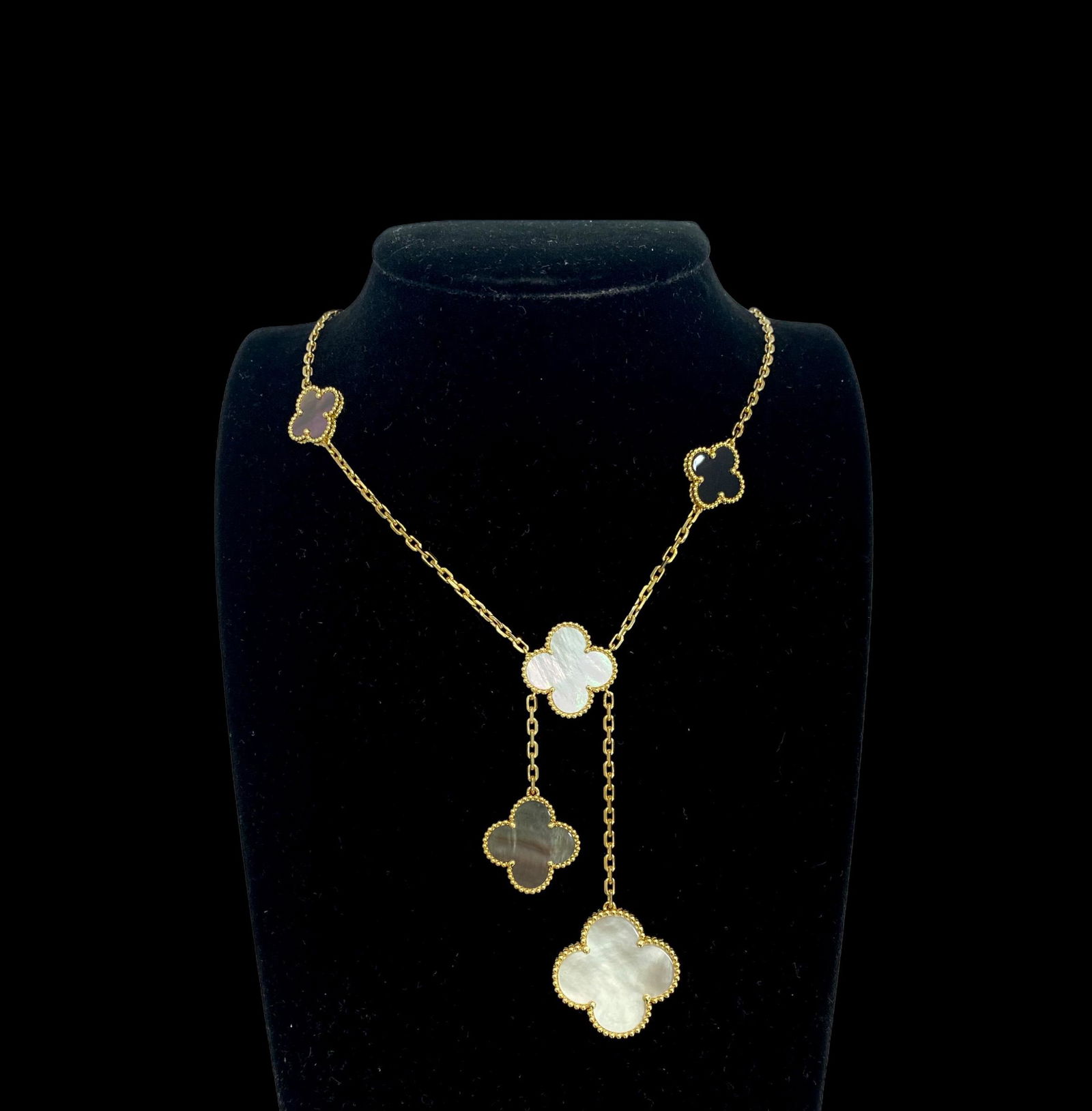 Van cleef outlet 6 motif necklace