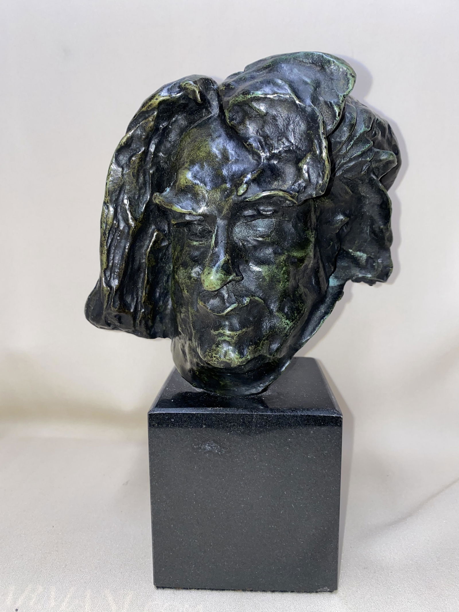 FRENCH BRONZE SCULPTURE AUGUSTE RODIN BALZAK HEAD (1 of 3)