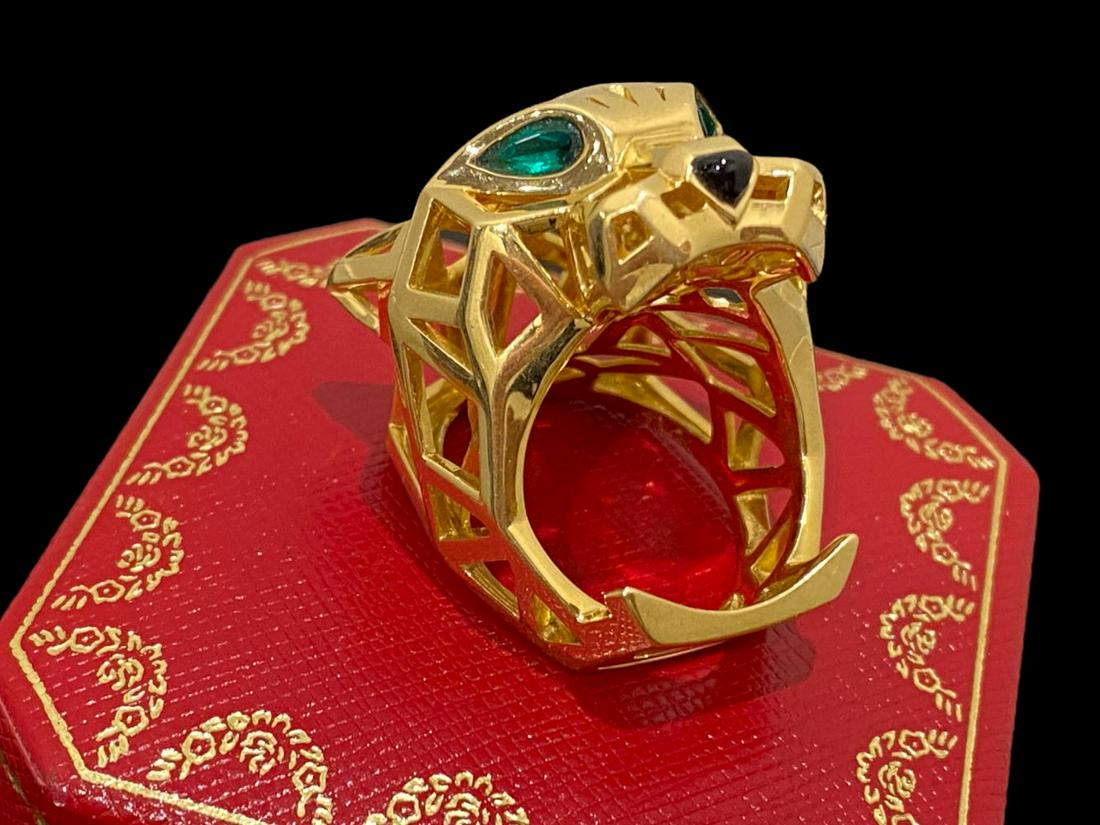 Garnet and shop onyx ring