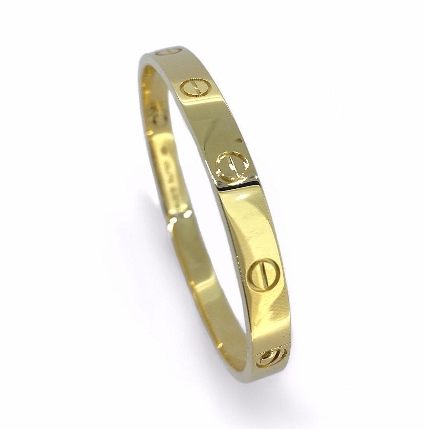 Cartier Love Bracelet 18k Yellow Gold Large Size 0060 On Jan 21 23 a Auction Gallery Inc In Fl