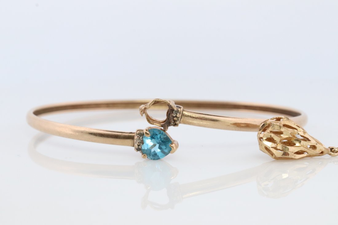 14k Yellow Gold lot. 14k Bracelet with Earrings (1 of 5)