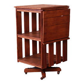 Antique Mission Oak Arts & Crafts Revolving Bookstand, Circa 1900 (1 of 13)