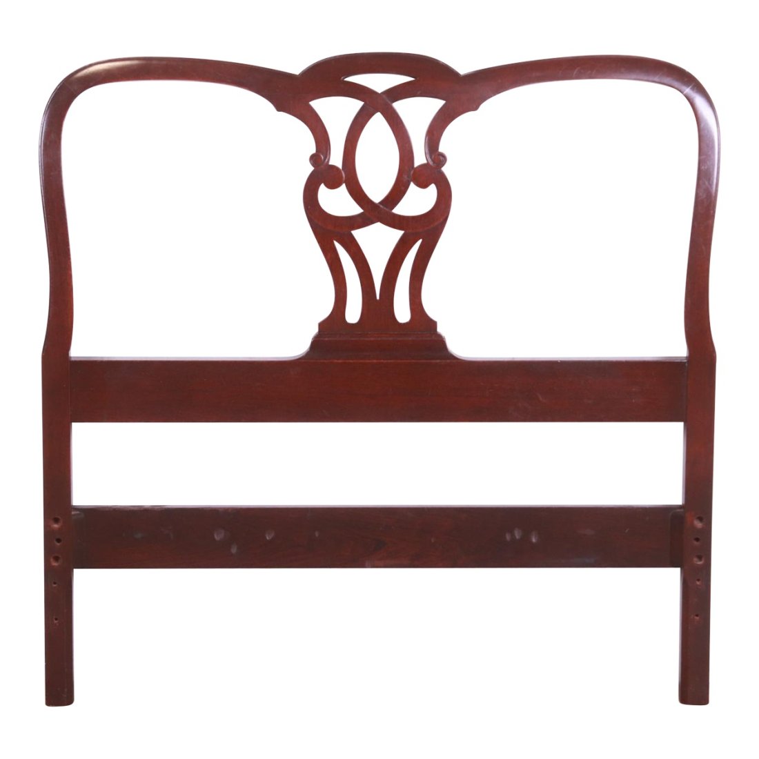 Baker Furniture Georgian Carved Mahogany Twin Size Headboard (1 of 10)