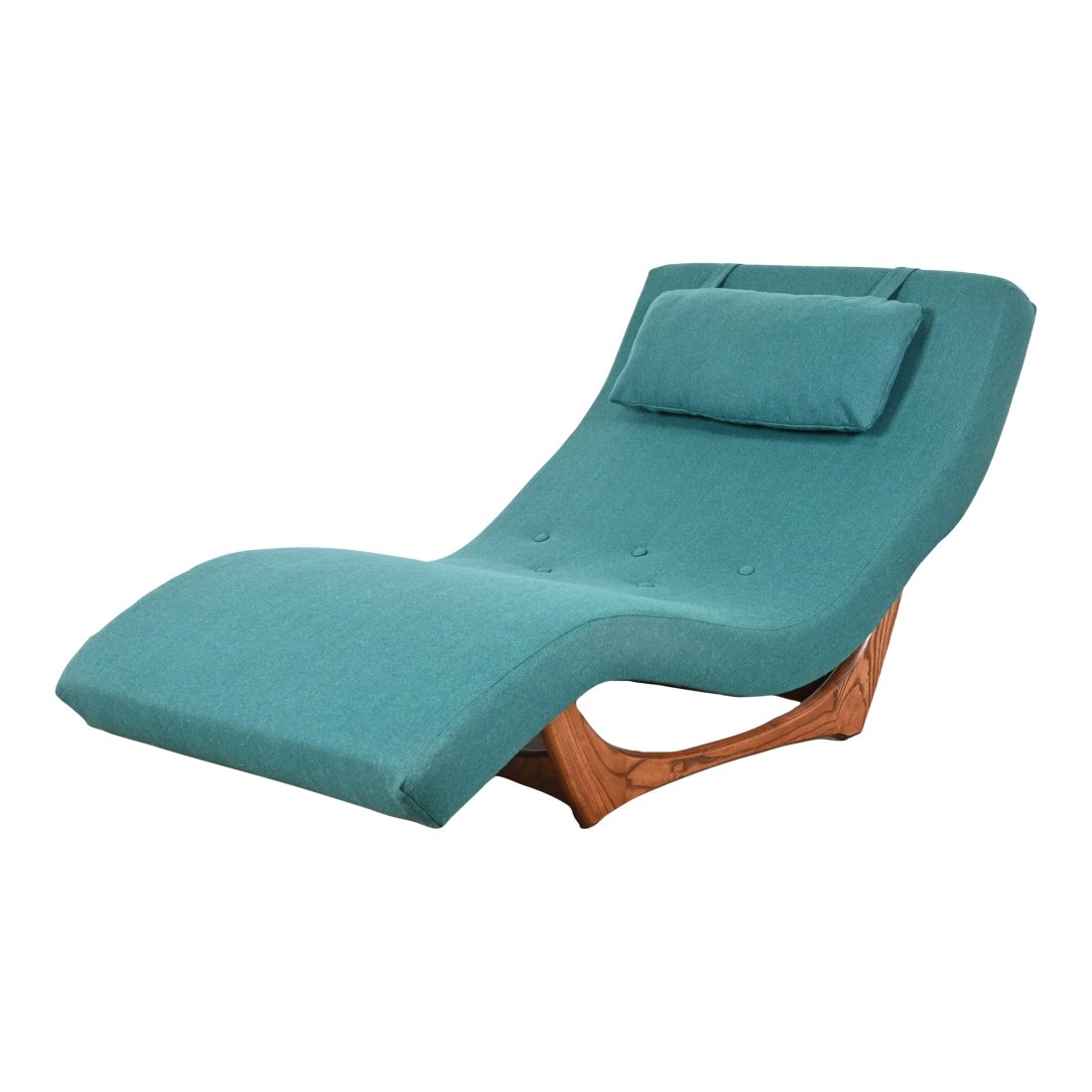 Adrian Pearsall for Craft Associates Mid-Century Modern Wave Chaise Lounge, Reupholstered (1 of 12)