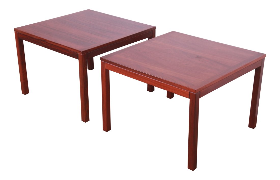 Henning Kjaernulf Danish Modern Rosewood Side Tables, Pair (1 of 11)