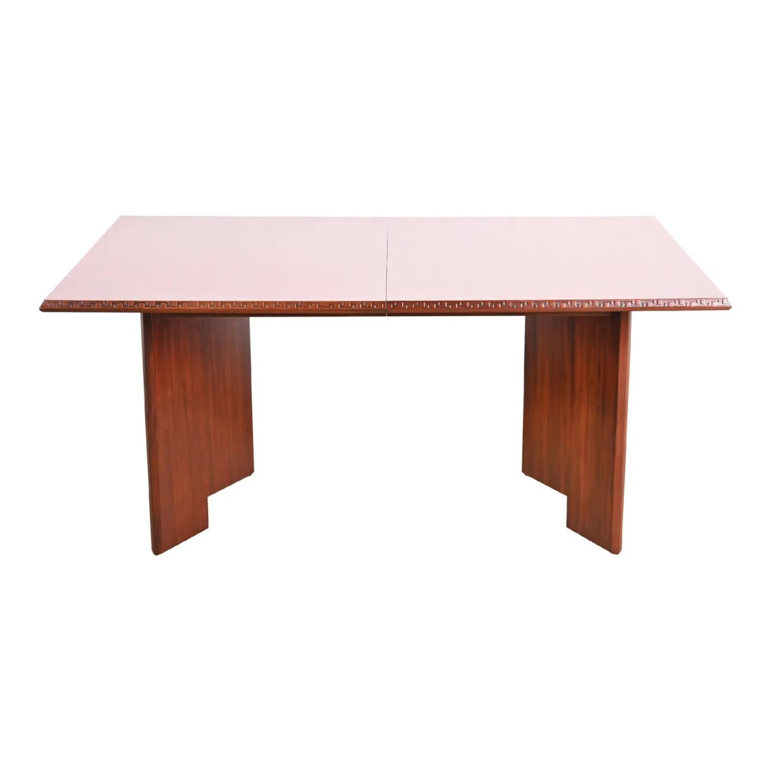 Frank Lloyd Wright Taliesin Mahogany Extension Dining Table, Newly Refinished (1 of 13)