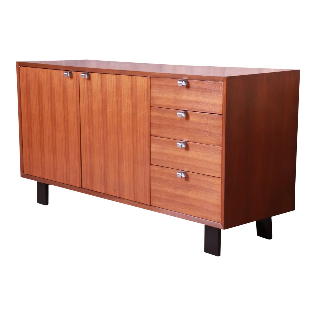 George Nelson for Herman Miller Walnut Sideboard Credenza, Newly Restored (1 of 12)