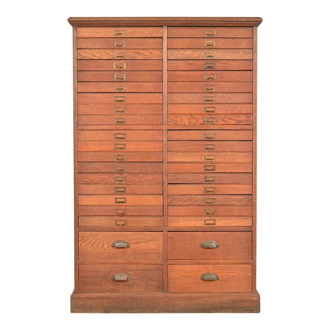 Antique Arts & Crafts Oak 40-Drawer File Cabinet or Chest of Drawers, Circa 1900 (1 of 12)