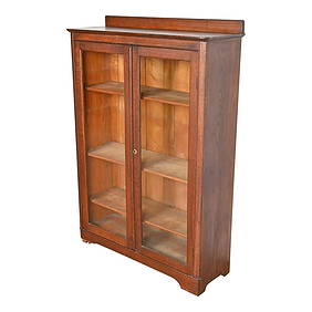 Antique Arts & Crafts Glass Front Bookcase by Larkin Co., Circa 1900 (1 of 12)