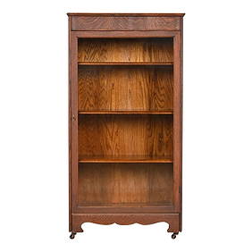 Antique Arts & Crafts Oak Bookcase, Circa 1900 (1 of 9)