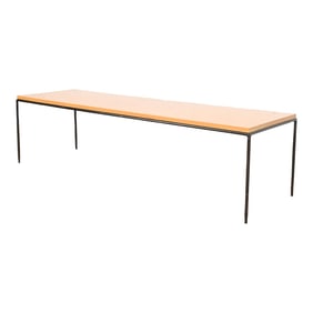 Paul McCobb Planner Group Birch and Iron Coffee Table or Bench, 1950s