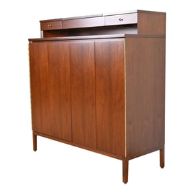 Paul McCobb Irwin Collection Walnut Gentleman's Chest, Newly Refinished
