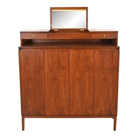 Paul McCobb Irwin Collection Walnut Gentleman's Chest, Newly Refinished