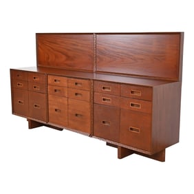 Frank Lloyd Wright Taliesin Mahogany Sideboard Credenza, Newly Restored