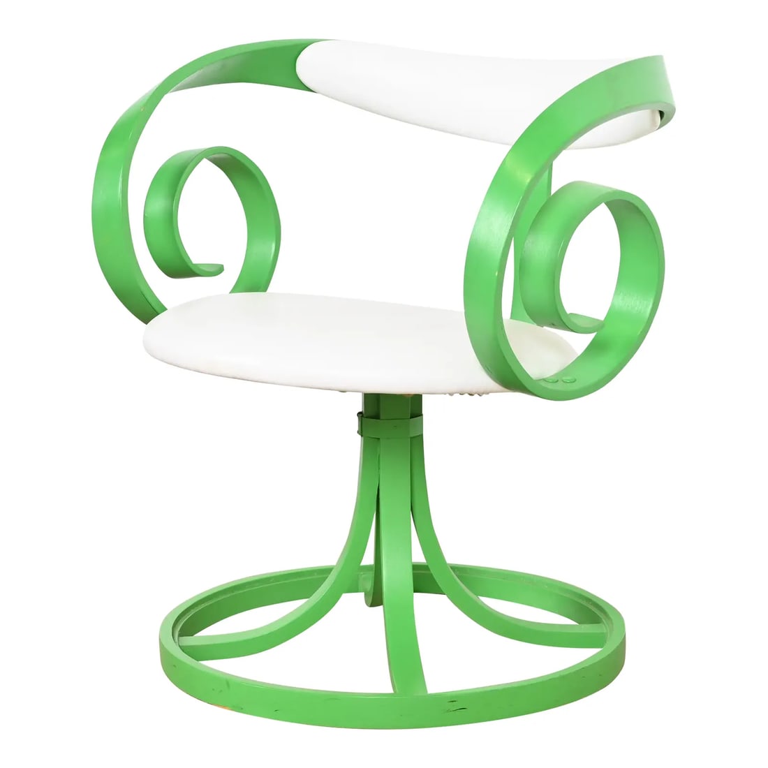 George Mulhauser for Plycraft Green Sultana Swivel Armchair (1 of 12)