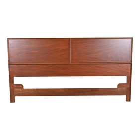 Frank Lloyd Wright Taliesin Mahogany King Size Headboard, Newly Refinished