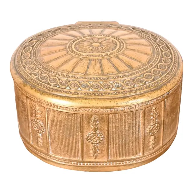 Tiffany Studios New York Adam Bronze Dore Inkwell (1 of 12)