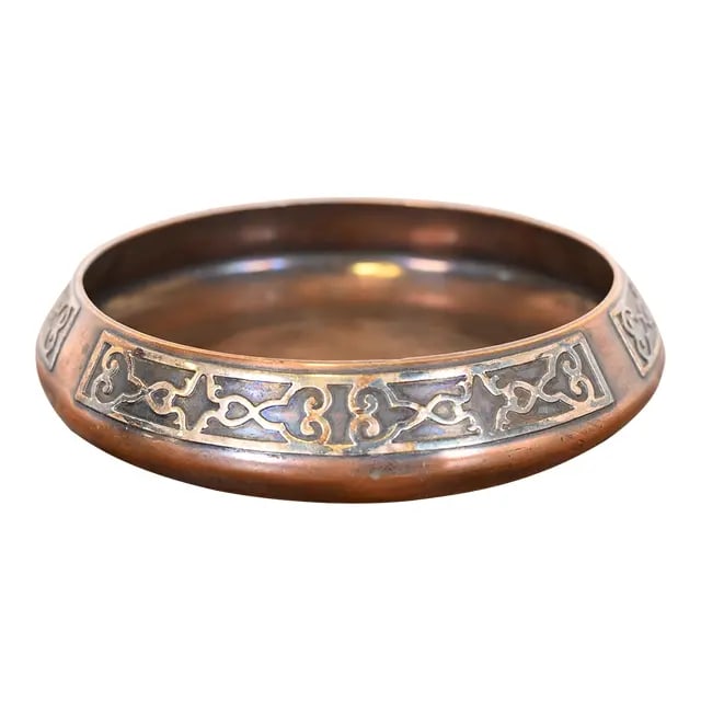 Heintz Arts & Crafts Sterling Silver on Bronze Bowl (1 of 9)