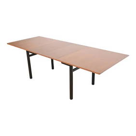 Edward Wormley for Dunbar Walnut and Ebonized Extension Dining Table, Newly Refinished (1 of 12)