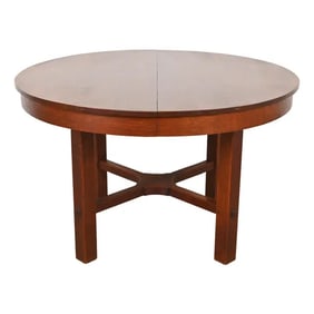 Stickley Antique Mission Oak Arts & Crafts Extension Dining Table, Circa 1900