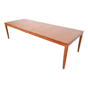 Stickley Arts & Crafts Shaker Cherry Wood Extension Dining Table, Newly Refinished (1 of 12)