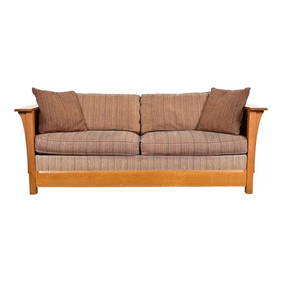 Stickley Mission Oak Arts and Crafts Sleeper Sofa or Loveseat (1 of 12)