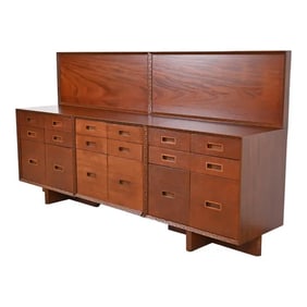 Frank Lloyd Wright Taliesin Mahogany Sideboard Credenza, Newly Restored
