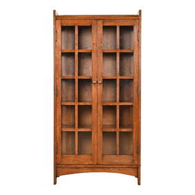 Gustav Stickley Style Mission Oak Arts and Crafts Bookcase Cabinet (1 of 11)