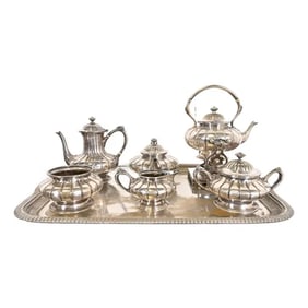Tiffany & Co. Antique Victorian Silver Plate Coffee or Tea Service Set