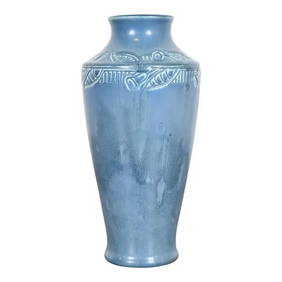 Rookwood Pottery Arts & Crafts Large Glazed Ceramic Floral Decorated Vase, 1919 (1 of 12)