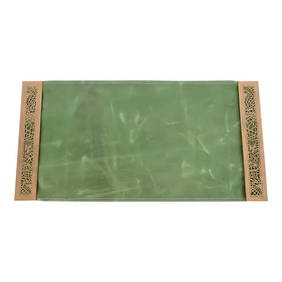 Tiffany Studios New York Pine Needle Bronze Dore Blotter Ends With Leather Desk Blotter (1 of 12)